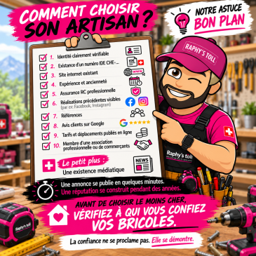 10 points à contrôler avant de choisir votre artisan 👌👍